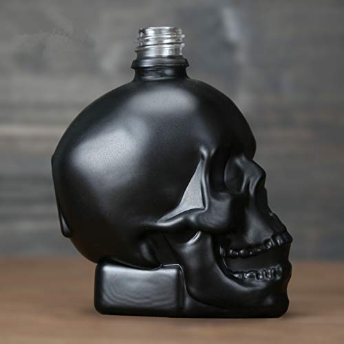 Tvoip Glass Dropper Bottle - 2oz/60ml Skull Shape E Liquid & Essential Oil Bottle with Pipette