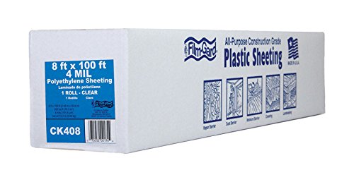 Film-Gard Polyethylene Sheeting 8 X 100 4Mil Clear
