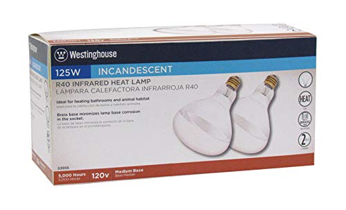 Westinghouse R40 Infrared Heat Lamp Flood 125 W Med Base 6.5 In. Clear Pack Pack Of 2