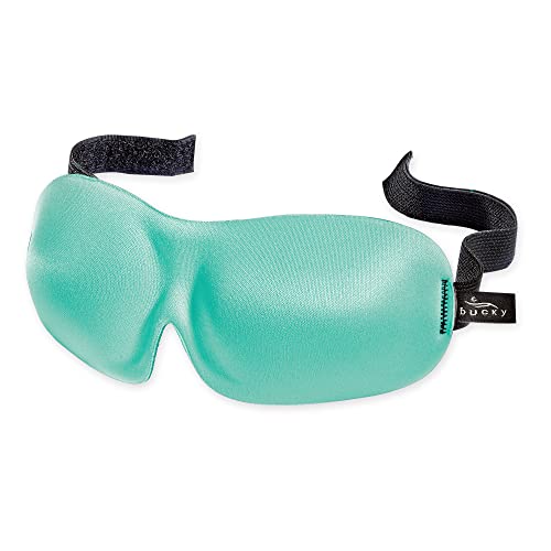 Bucky 40 Blinks No Pressure Eye Mask For Travel & Sleep, Aqua, One Size