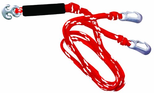Wow World Of Watersports Red/White Heavy Duty 1 2 3 Or 4 Person 4K Tow Harness Rope For Boating, 11-3030