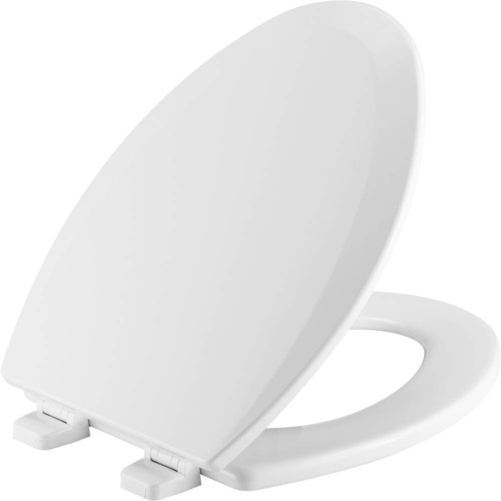 Bemis 1500Ttt 000 Toilet Seat Will Never Loosen And Provide The Perfect Fit, Elongated, White