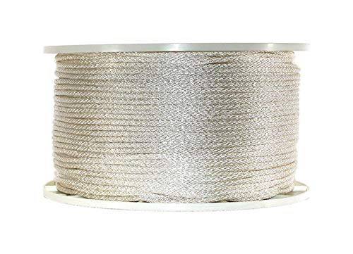 Wellington 316 In Dia X 1000 Ft L White Solid Braided Nylon Rope