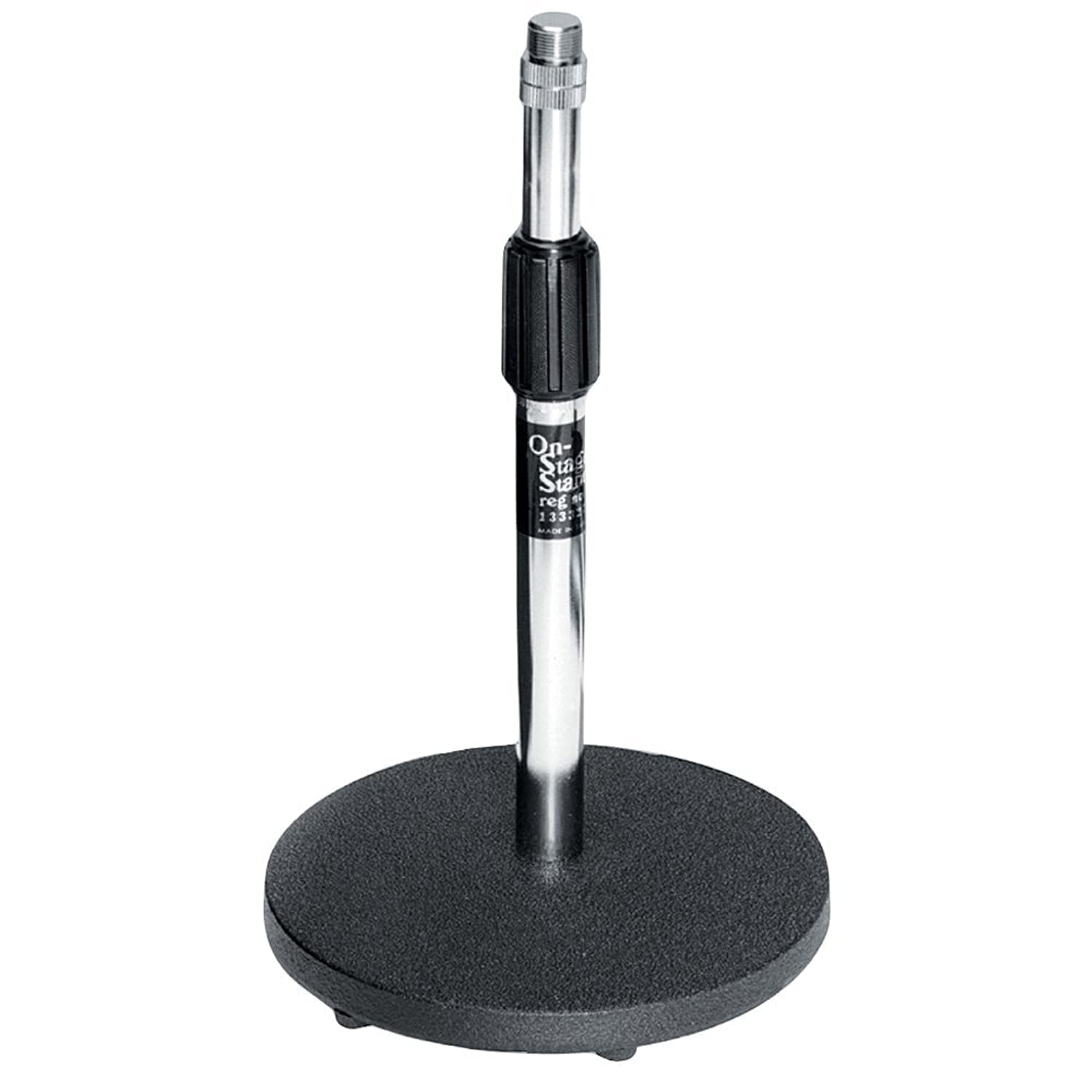 On-Stage Ds7200C Adjustable Desktop Microphone Stand, Chrome