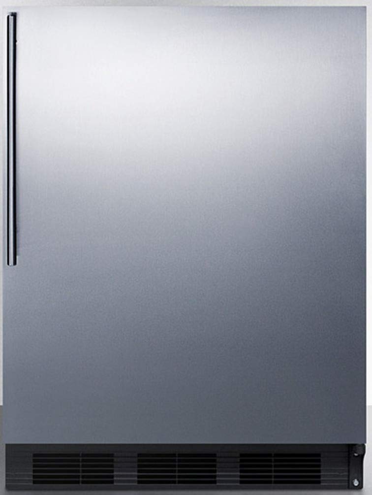 Summit Appliance Al752Bksshv Freestanding Ada Compliant 24 Wide 5.5 Cu.Ft. All-Refrigerator For General Purpose Use With Auto De