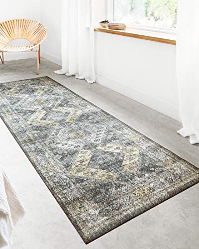 Loloi Ii Skye Sky-09 Graphite Traditional Runner Rug 2-6'' X 7-6''