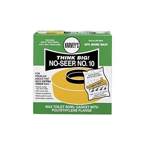 Harveys Toilet Bowl Gasket With Wax & Flange Polyethylene