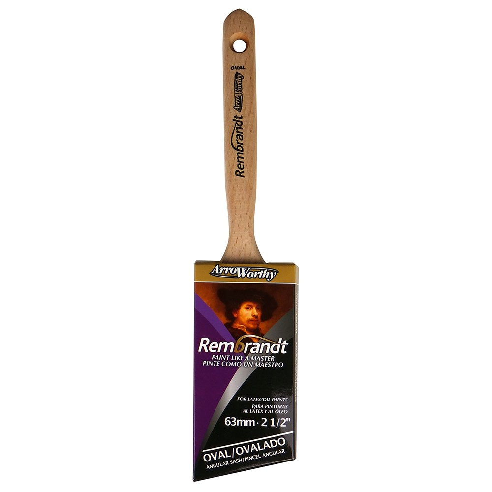 2.5'' Rembrandt/Linzer Polyester Professional Quality All Paint Brush 6420Zc