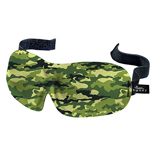 Bucky 40 Blinks No Pressure Printed Eye Mask For Travel & Sleep, Camo, One Size
