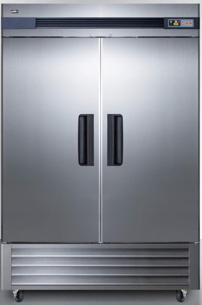Summit Scrr492 56'''' Reach-In Refrigerator With 49 Cu. Ft. Capacity Self-Closing Doors Temperature Alarm And Automatic Defrost 