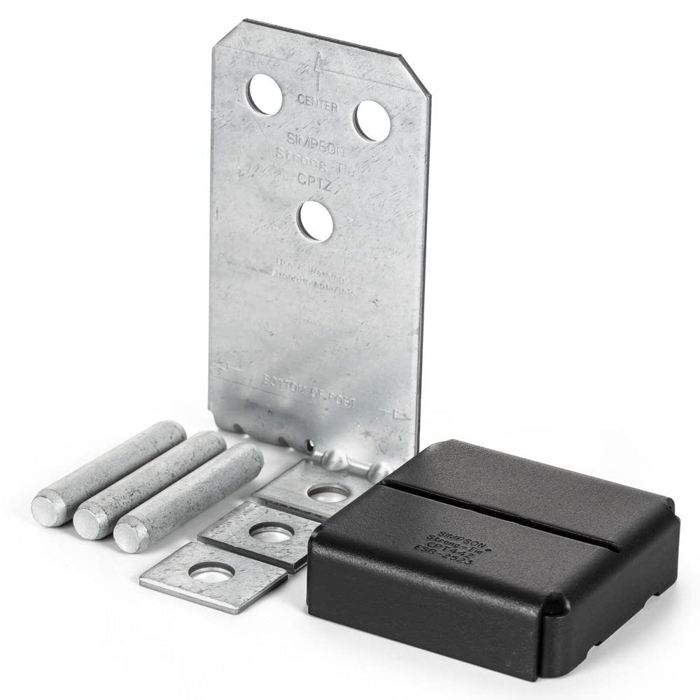 Simpson Strong Tie Dsv536 4X4 Blk Zmax Post Base, 4'' X 4''