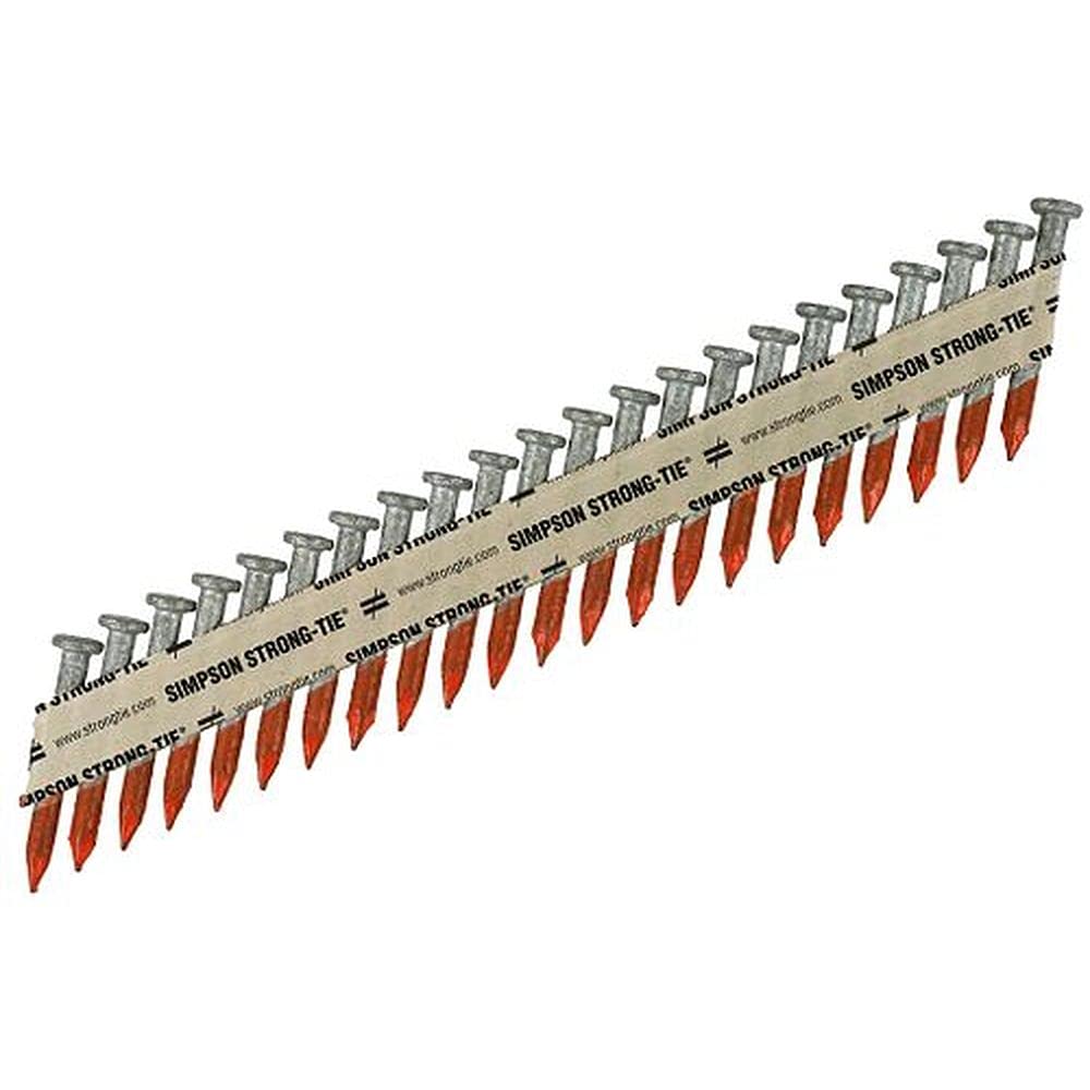 Simpson Strong Tie N8Hdgpt500 N8Hdgpt500-1-1/2 X .131 Joist Hanger Nail Galvanized 33    500Ct, 1-1/2 In, No Color