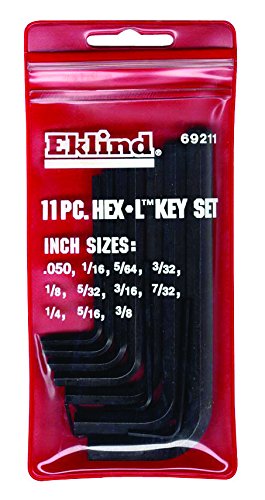 Eklind Hex Key Set 11 Piece 116  564  332  18  532  316  732  14  516  38