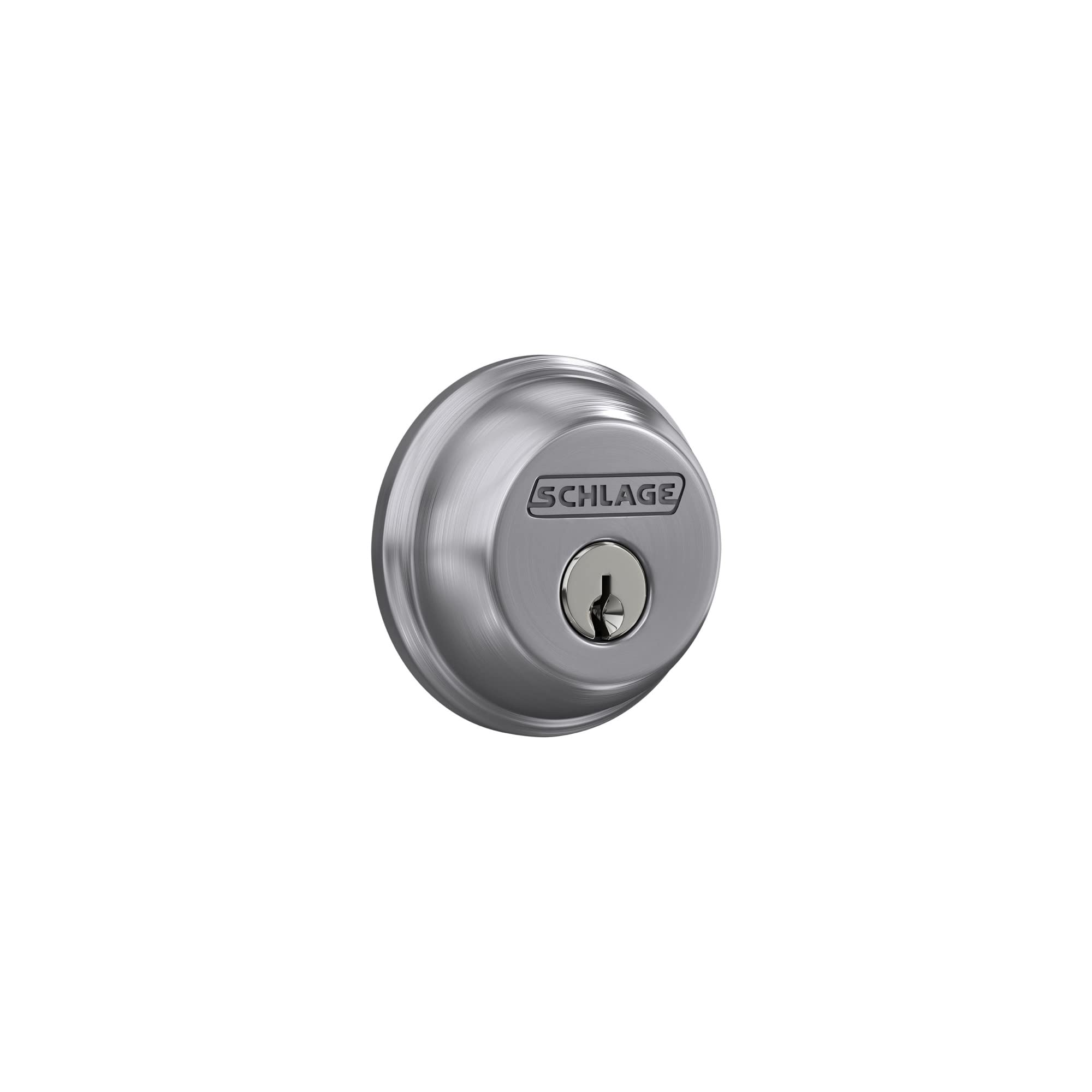 Schlage B60 N Csv 626 Commercial Series Deadbolt, Keyed 1 Side, Highest Residential Security, Satin Chrome