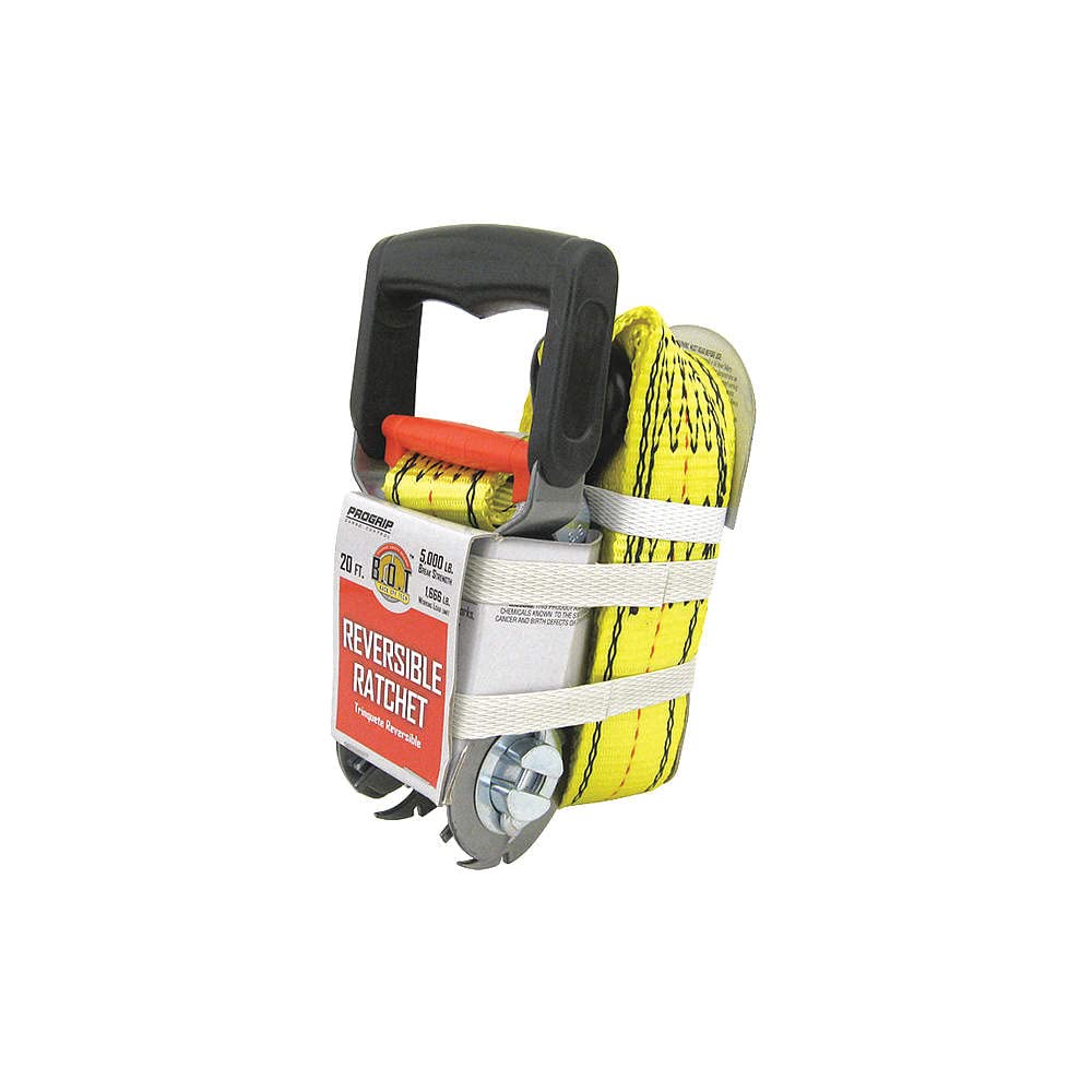 Progrip 350600 Ratchet (Yellow Webbing), 1 Pack