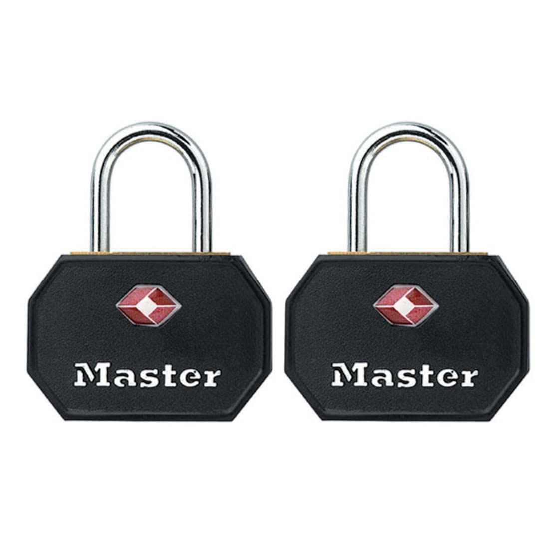 Master Lock 4681Tblk Tsa Approved Luggage Lock With Key, 2 Pack, Assorted Colors