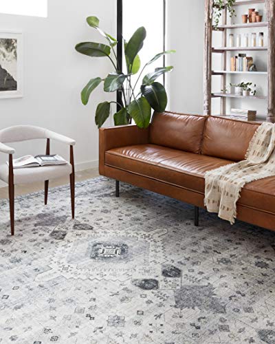 Loloi Ii Skye Collection Sky-02 Silver Grey, Traditional 2-6 X 7-6 Runner