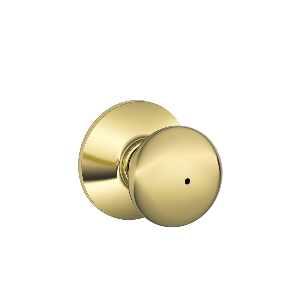 Schlage Lock Company Schlage Lock F40Ply605X625 Plymouth Privacy Lockset  Brass - F40 Ply 605 X 625