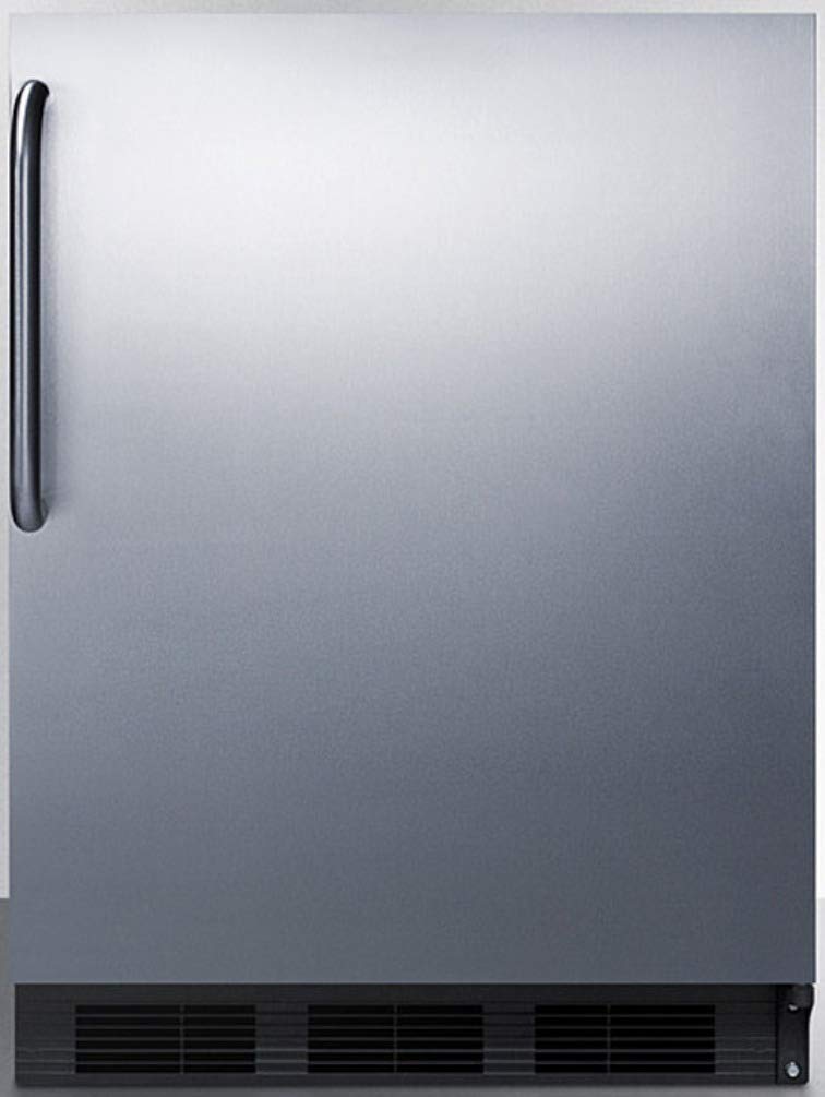 Summit Appliance Al752Bksstb Freestanding Ada Compliant 24'' Wide 5.5 Cu.Ft. All-Refrigerator For General Purpose Use With Auto 