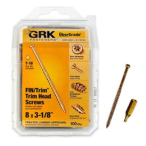 Grk Fasteners 119734 Fin/Trim #8 X 3-1/8'' Screws 100Ct