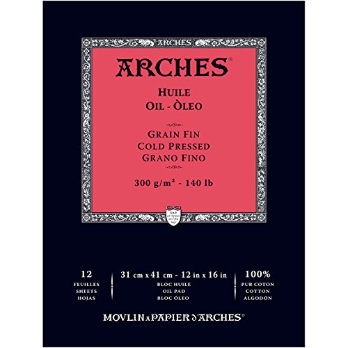 Arches Oil Pad 140Lb 12X1612, Multicolor