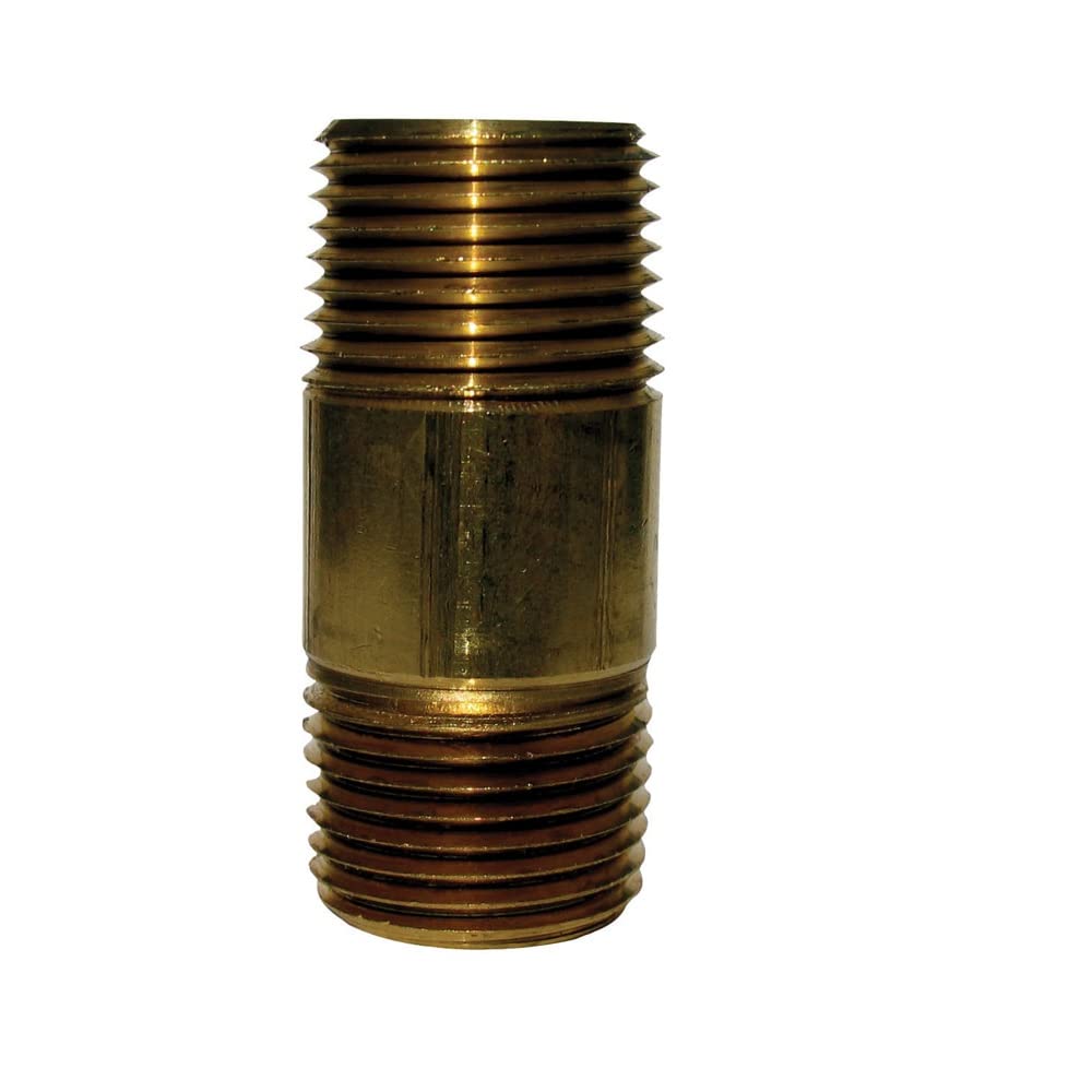 Jmf Nipple 1/8 '' X 3-1/2 '' Red Brass Bulk