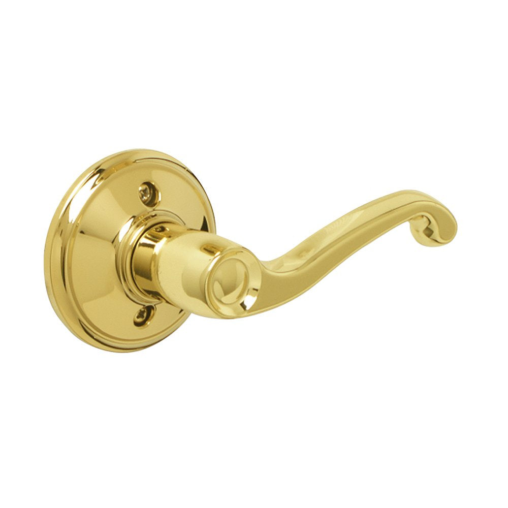 Flair Right Handed Lever Non-Turning Lock, Bright Brass (F170 V Fla 605 Rh)
