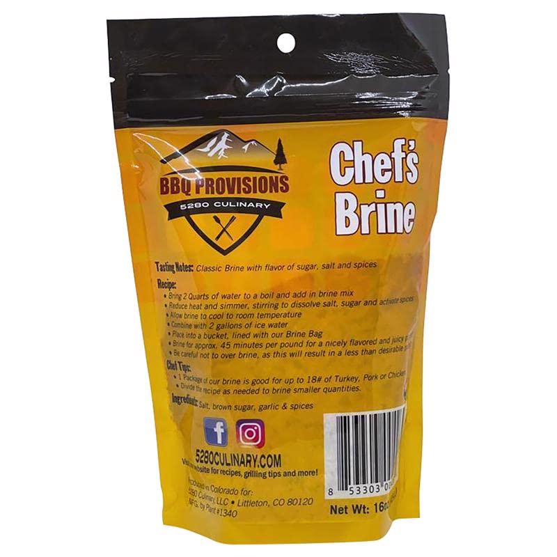 5280 Culinary Blend Of Sugar Salt Spices And Herbs Brine Mix 16 Oz.