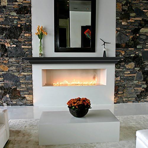 The Crestwood 60'' Shelf Or Mantel Shelf Mdf Black Paint