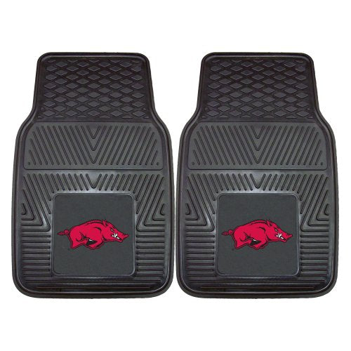 Fanmats - 8762 Ncaa University Of Arkansas Razorbacks Vinyl Heavy Duty Car Mat 18''X27''