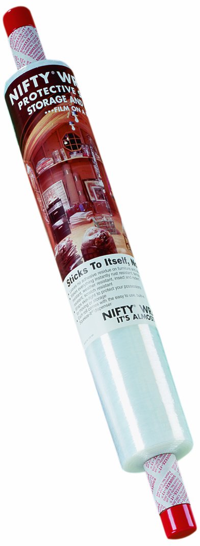 Nifty Products Fst72 Wrapper With Built-In Unique Dispenser, 1000 Length, 20 Width, Clear