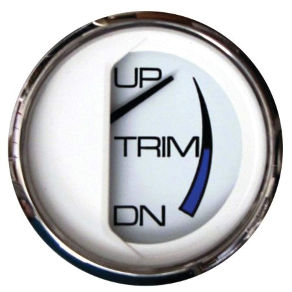 Faria Beede 13809 Chesapeake Stainless Steel Trim Gauge (Johnson/Evinrude/Suzuki Outboard) - 2', White