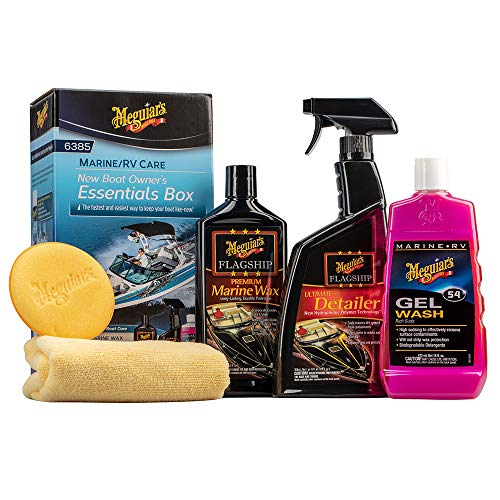 Meguiar   S M6385 Marine/Rv Care New Boat Owner   S Essentials Box Kit, 1 Pack