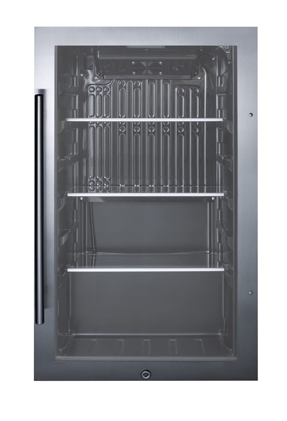 Summit Appliance Spr488Boscss Shallow Depth Indooroutdoor Beverage Cooler, Built-In Capable, Weatherproof Design, 17 Shallow Dep