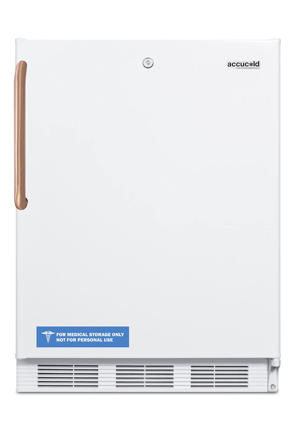 Summit Ff7Lwbitbcada Summit Ff7Lbitbcada Accucold 24 Inch Wide 5.5 Cu. Ft. Ada Compliant Refrigerator With Copper Handle