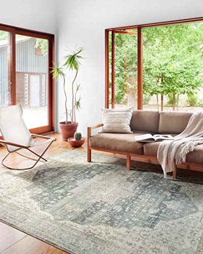 Loloi Ii Skye Collection Sky-12 Charcoal Dove, Traditional 2-3 X 3-9 Accent Rug