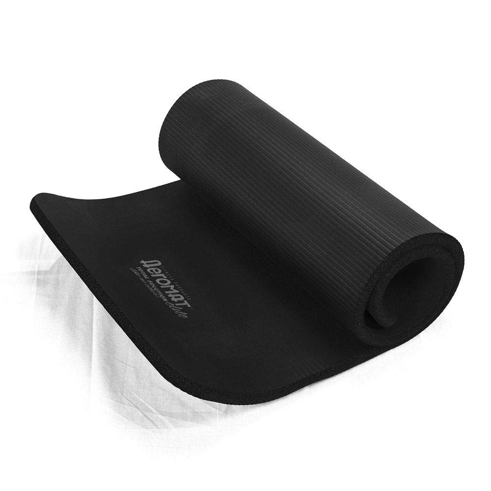 Aeromat Elite Dual Surface Aeromat (Ribbed / Smooth), 5/8''X23''X72'' - Black