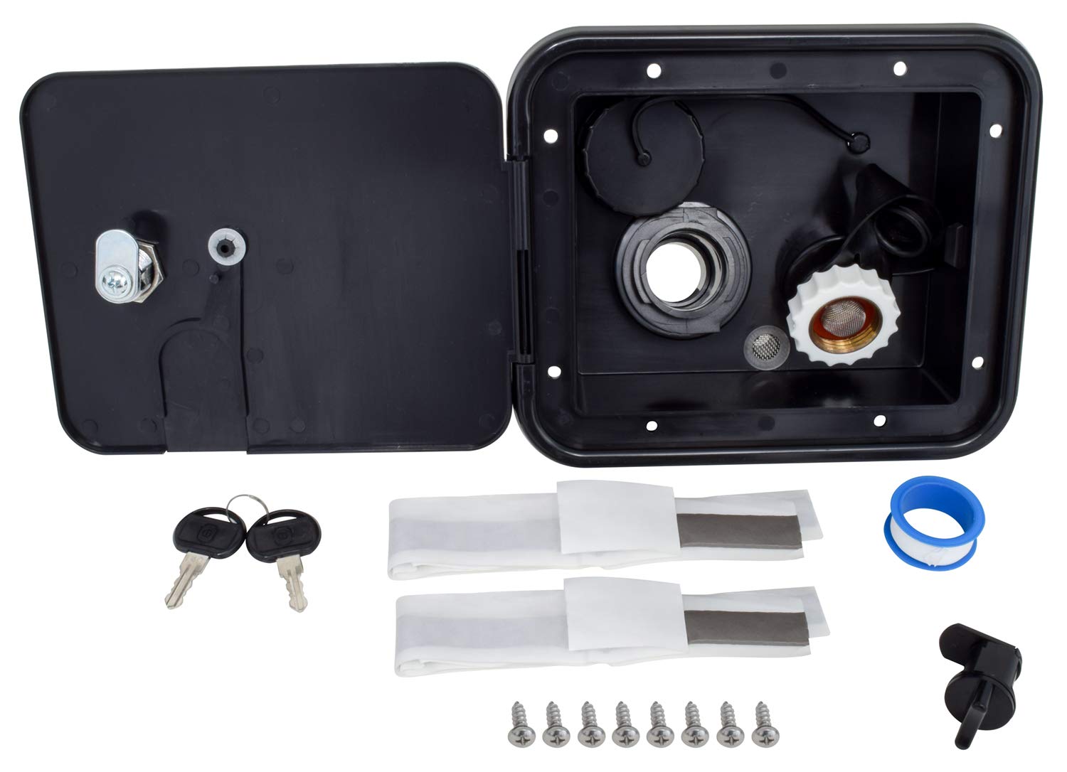 Valterra A01-2000Bkvp Black Gravitybrass City Water Inlet Hatch