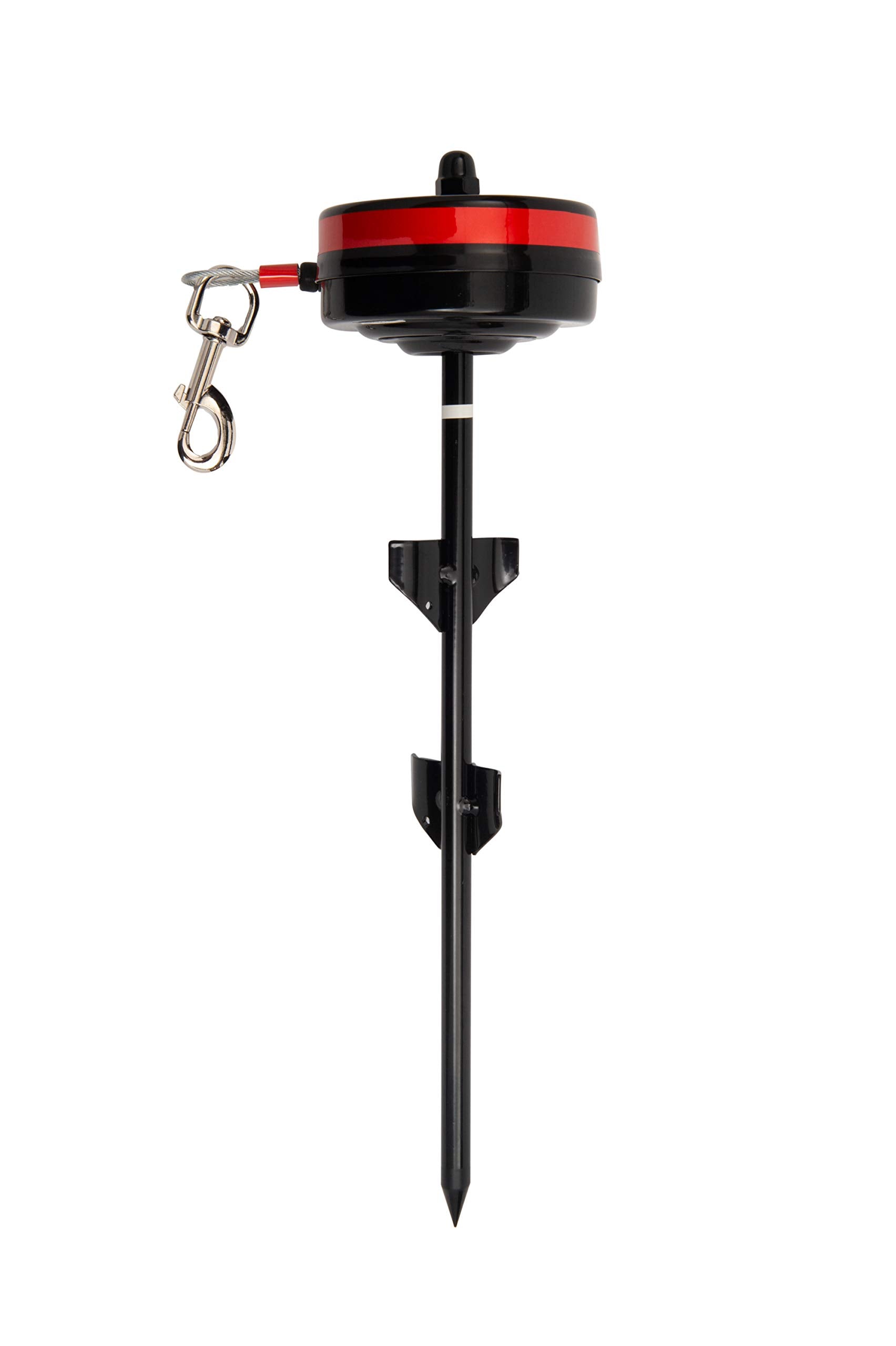 Lixit Bracket Mount And Stake Retractable Leash Tie Outs For Dogs (Stake, Large)