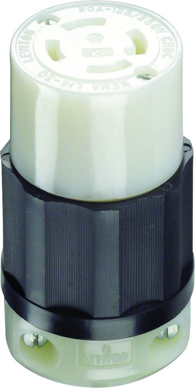 Leviton Connector 30A 125250V By Cooper Wiring Mfrpartno 02713-0Pb