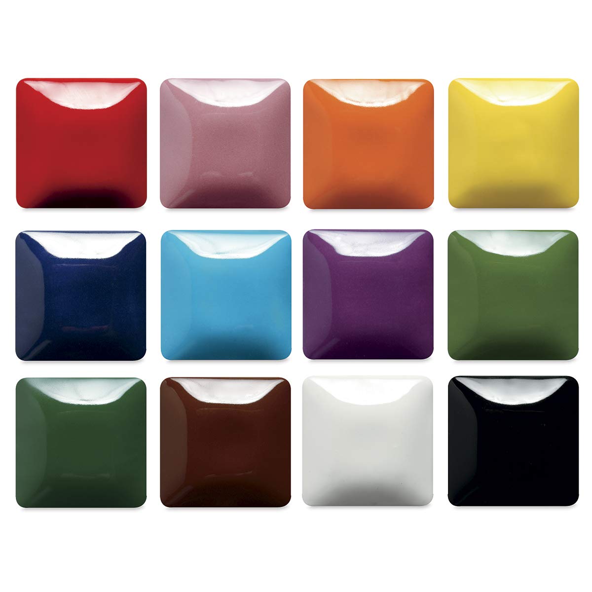Mayco Stroke & Coat Wonderglaze Glaze Set A, Assorted Colors, Set Of 12
