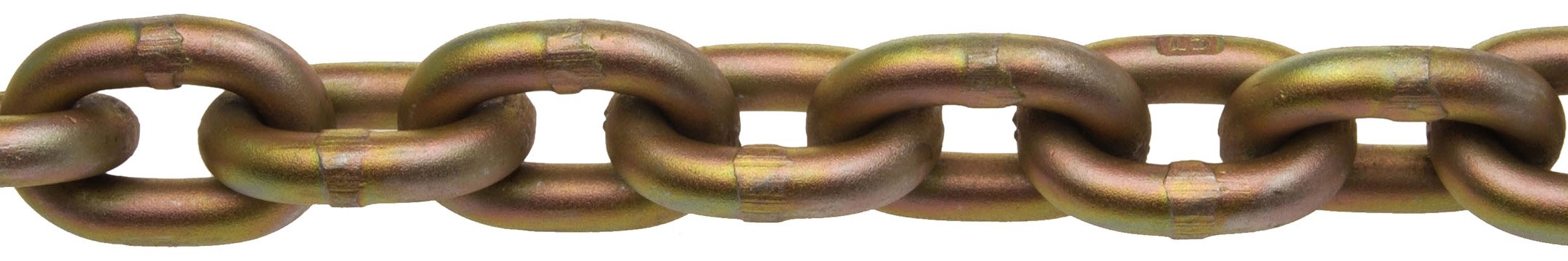 Campbell 0510526 System 7 Grade 70 Carbon Steel Transport Chain In Square Pail Yellow Chromate 516 Trade 0.34 Diameter 50 Length