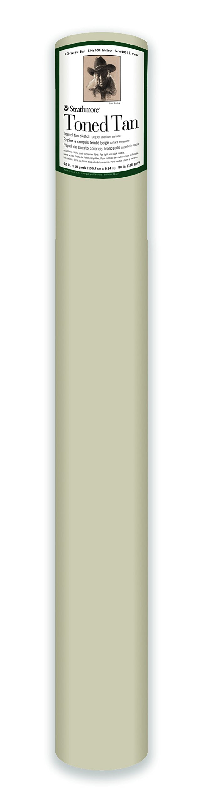 Strathmore (413-42 400 Series Sketch Roll, Toned Tan