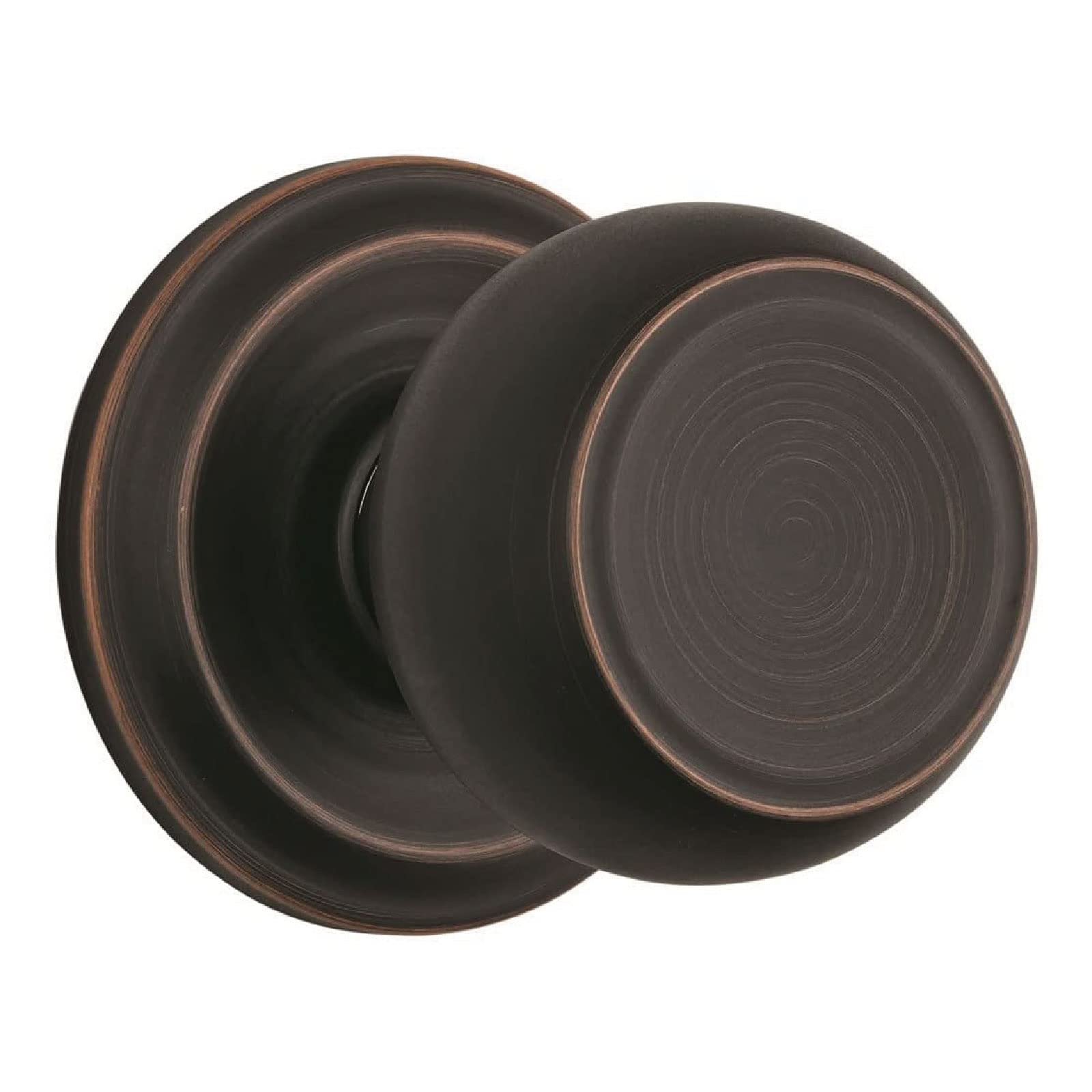 Brinks Push Pull Rotate Door Locks Stafford Passage Hallcloset Knob, Tuscan Bronze, 23041-150