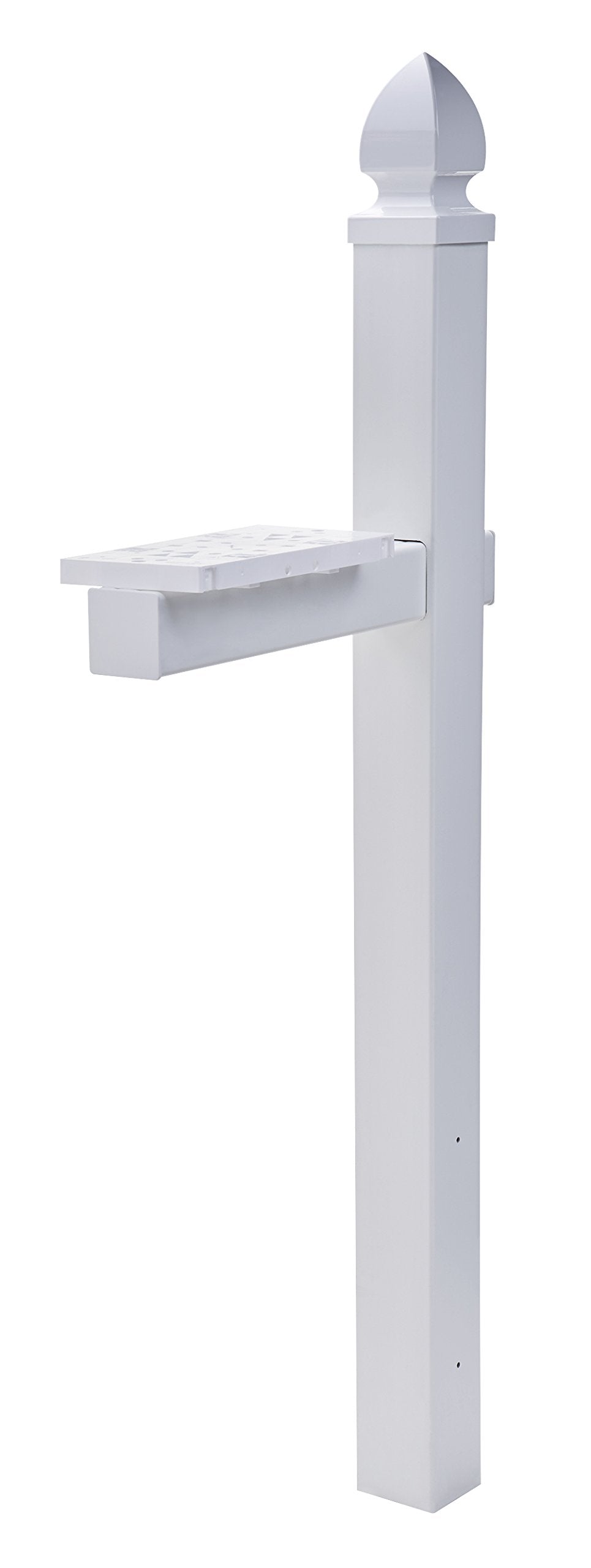 Gibraltar Mailboxes Whitley 4X4 Rust-Proof Plastic White, Cross-Arm Mailbox Post, Wp000W01