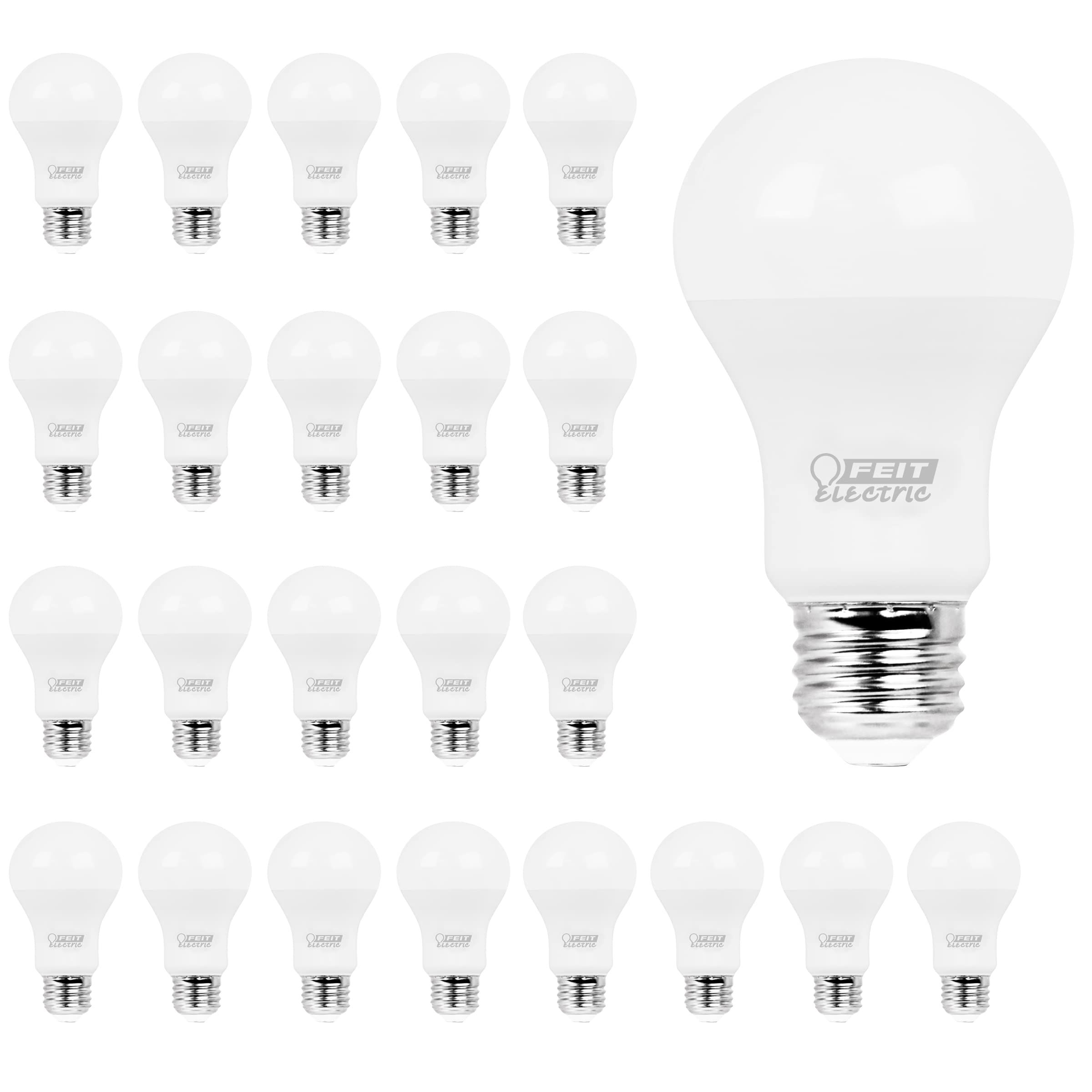 Feit Electric Led Light Bulbs, A19 60W Equivalent, Non Dimmable, 800 Lumens, A19 Led Light Bulbs, E26 Base, 5000K Daylight, A19 