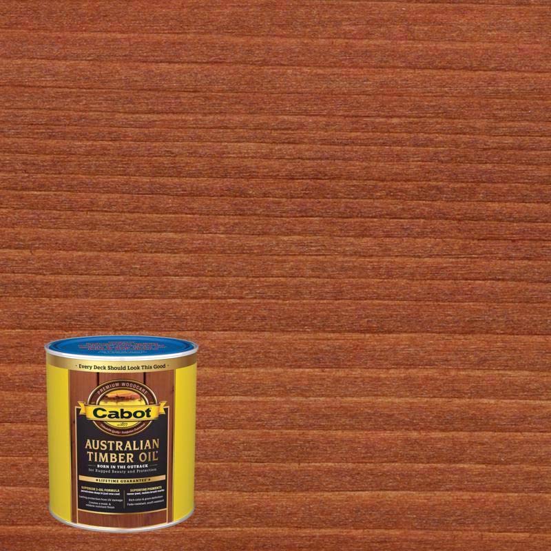 Cabot Australian Timber Oil Exterior Jarrah Brown 1 Qt