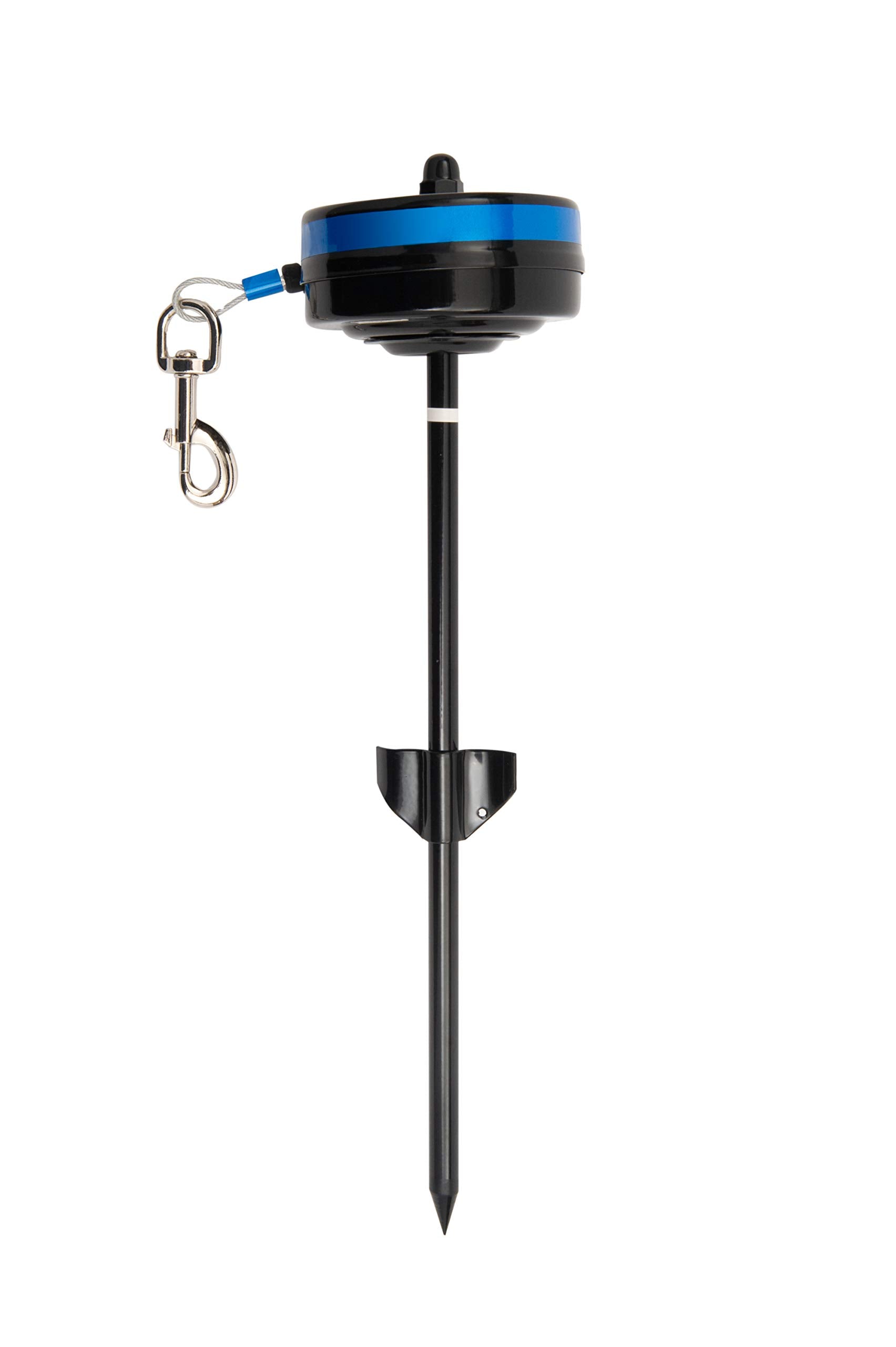 Lixit Bracket Mount And Stake Retractable Leash Tie Outs For Dogs (Stake, Medium)