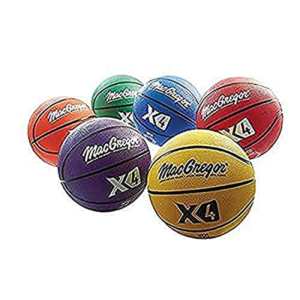 Macgregor Multicolor Basketballs (Set Of 6) , Official Size (29.5'')