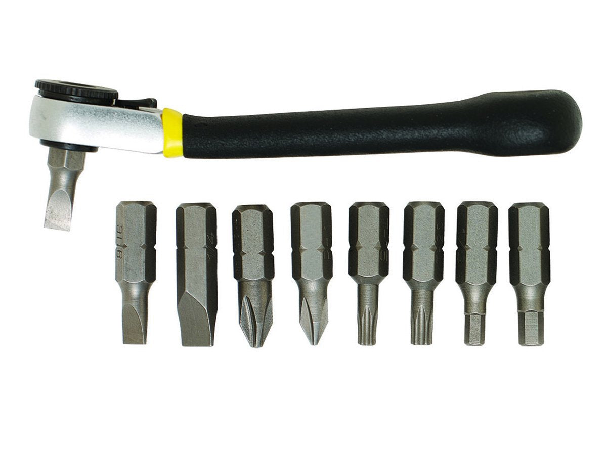 General Tools 80075 Nine-Piece Ratchet Offset Screwdriver Set